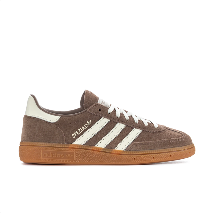 adidas Spezial Taupe & Cream Low-Top Sneakers with Gum-Colored Sole
