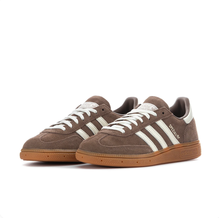 adidas Spezial Taupe & Cream Low-Top Sneakers with Gum-Colored Sole