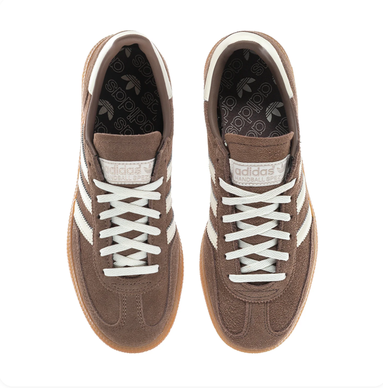 adidas Spezial Taupe & Cream Low-Top Sneakers with Gum-Colored Sole