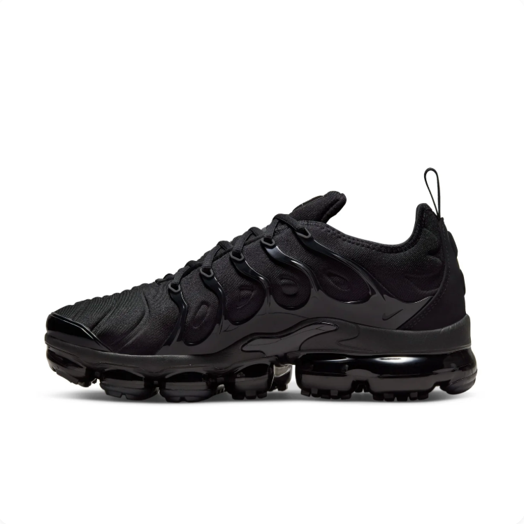 Nike Air VaporMax Plus All-Black Lace-Up Sneakers
