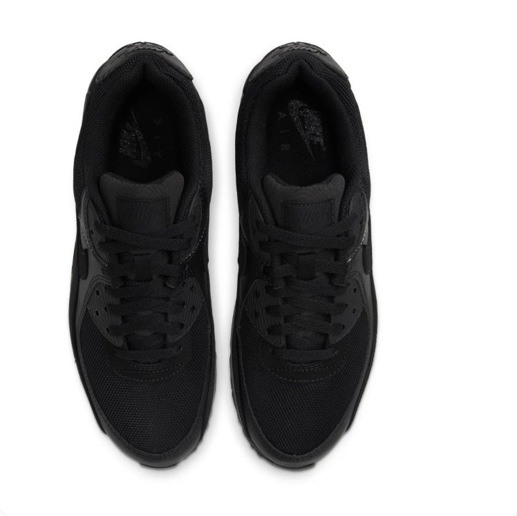 Nike All-Black Low-Top Sneakers with Visible Heel Air Unit