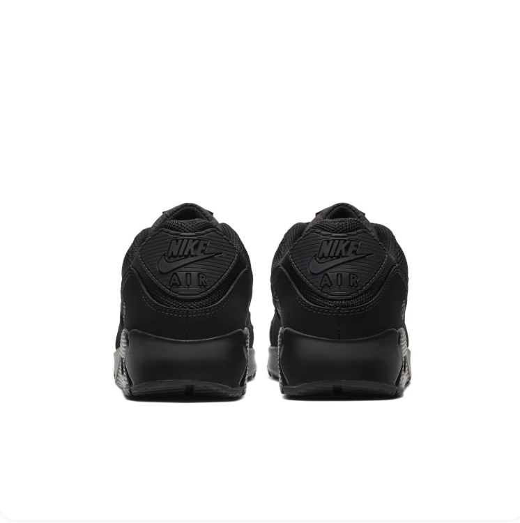 Nike All-Black Low-Top Sneakers with Visible Heel Air Unit