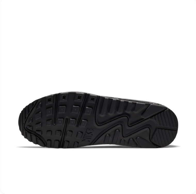 Nike All-Black Low-Top Sneakers with Visible Heel Air Unit