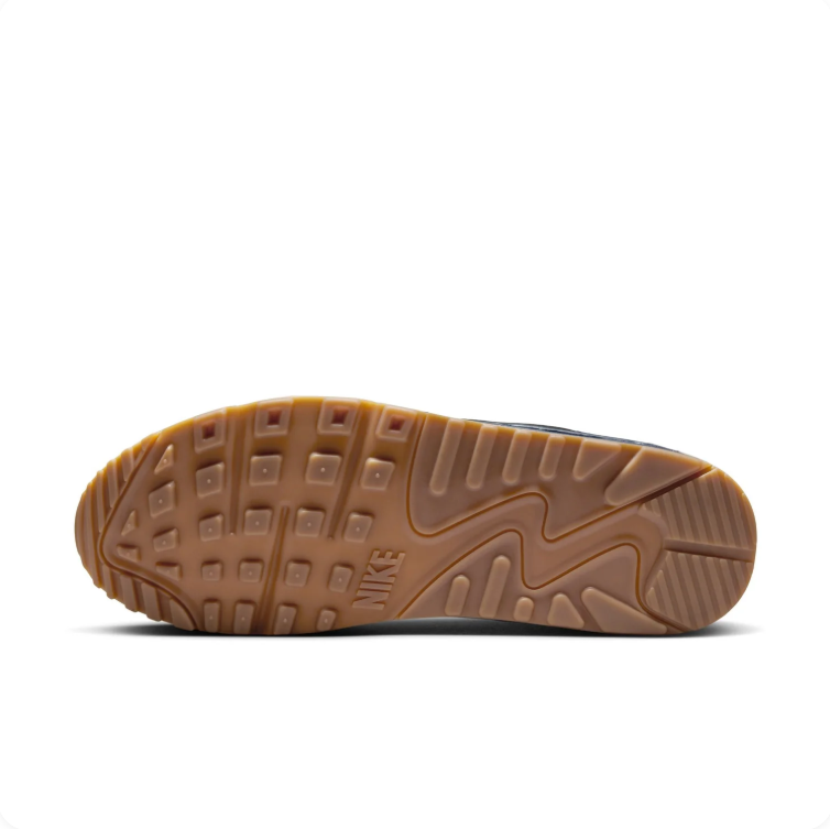 Nike Air Max Black & Navy Sneakers with White Accents and Gum-Colored Outsole