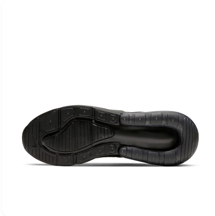 Nike Air Max 270 All-Black Low-Top Lace-Up Sneakers