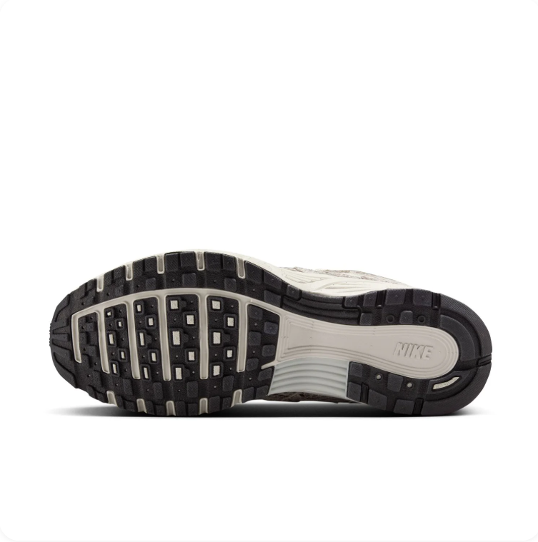 Nike P-6000 Cream & Gray Snakeskin-Print Sneakers