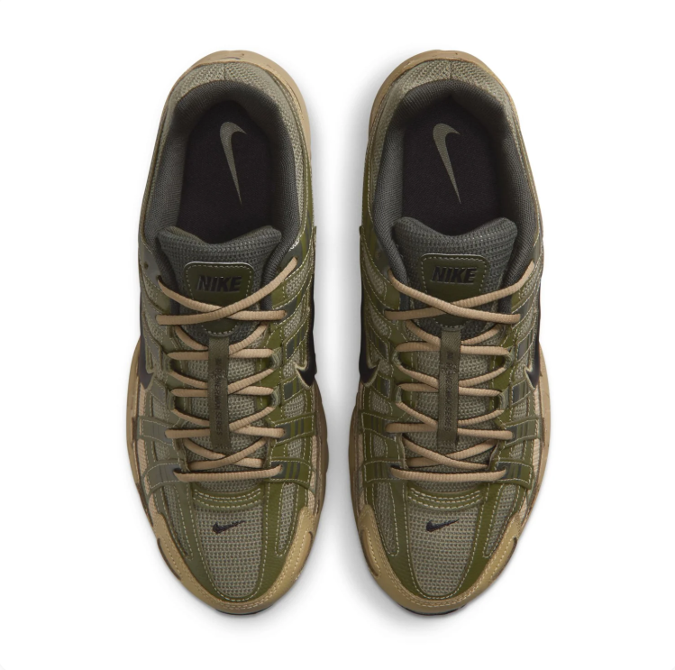 Nike Olive Green & Tan Retro Low-Top Sneakers