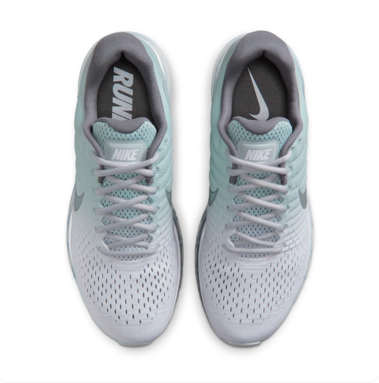 Nike Light Gray & Mint Low-Top Sneakers with Visible Air Sole