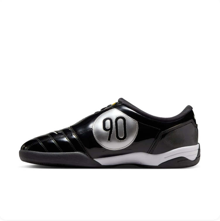 Nike Total 90 III Glossy Black & Silver Low-Top Sneakers