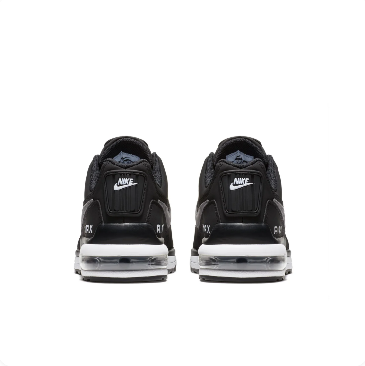 Nike Air Max Black & Gray Sneakers with White Midsole