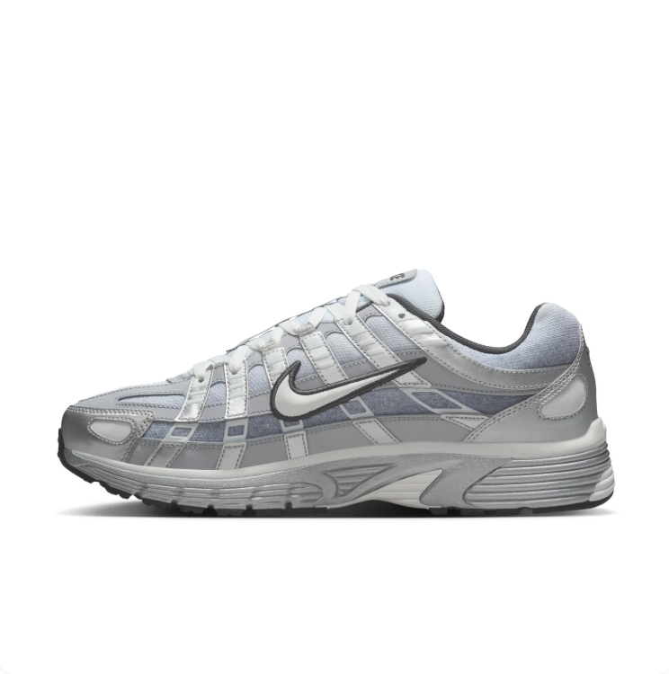 Nike P-6000 Silver & Light Gray Low-Top Sneakers