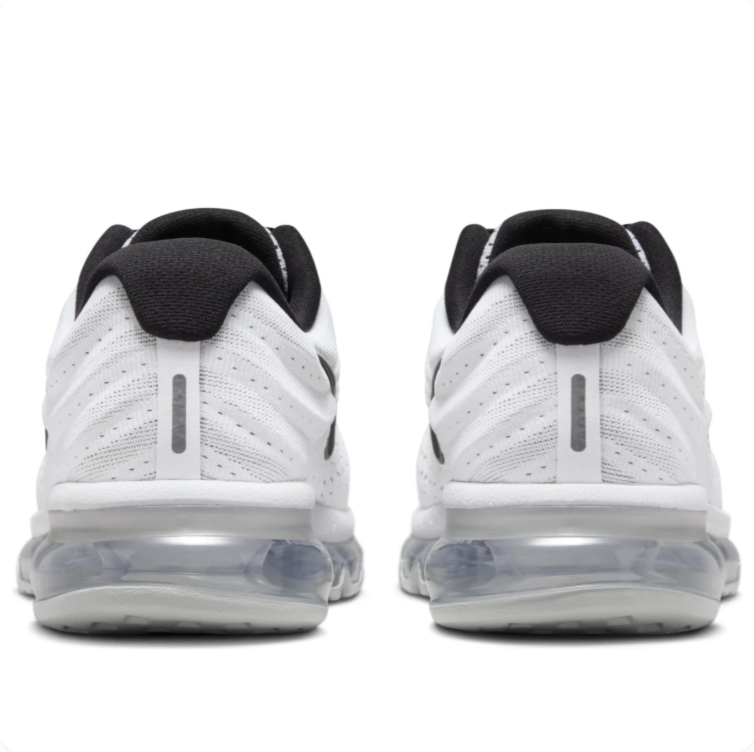 Nike Air Max White & Black Sneakers with Full-Length Visible Air Sole