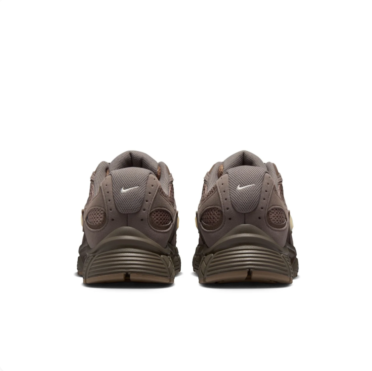 Nike Brown & Taupe Mesh Low-Top Sneakers with Cream Swoosh