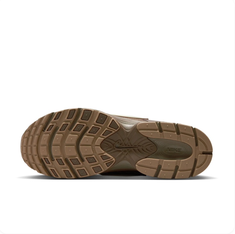 Nike Brown & Taupe Mesh Low-Top Sneakers with Cream Swoosh