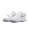 Nike Air Force 1 White & Light Gray Low-Top Sneakers