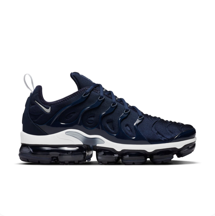 Nike Air VaporMax Plus Navy & White Sneakers with Visible Air Sole
