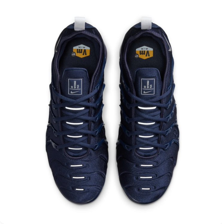 Nike Air VaporMax Plus Navy & White Sneakers with Visible Air Sole