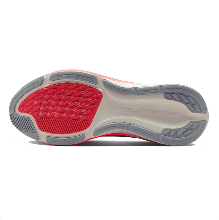 Nike Light Gray & Coral Low-Top Sneakers with Sculpted Sole