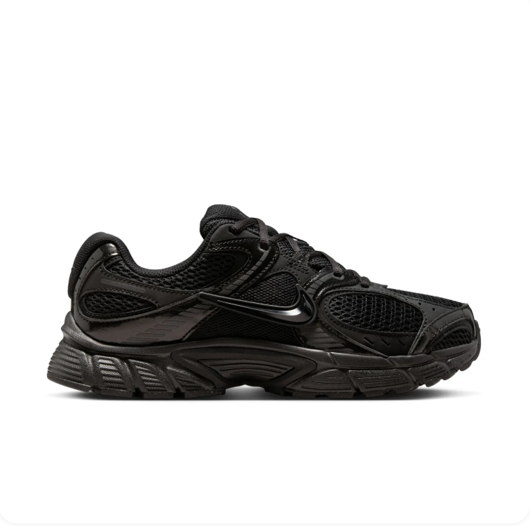 Nike All-Black Mesh Low-Top Sneakers with Chunky Sole