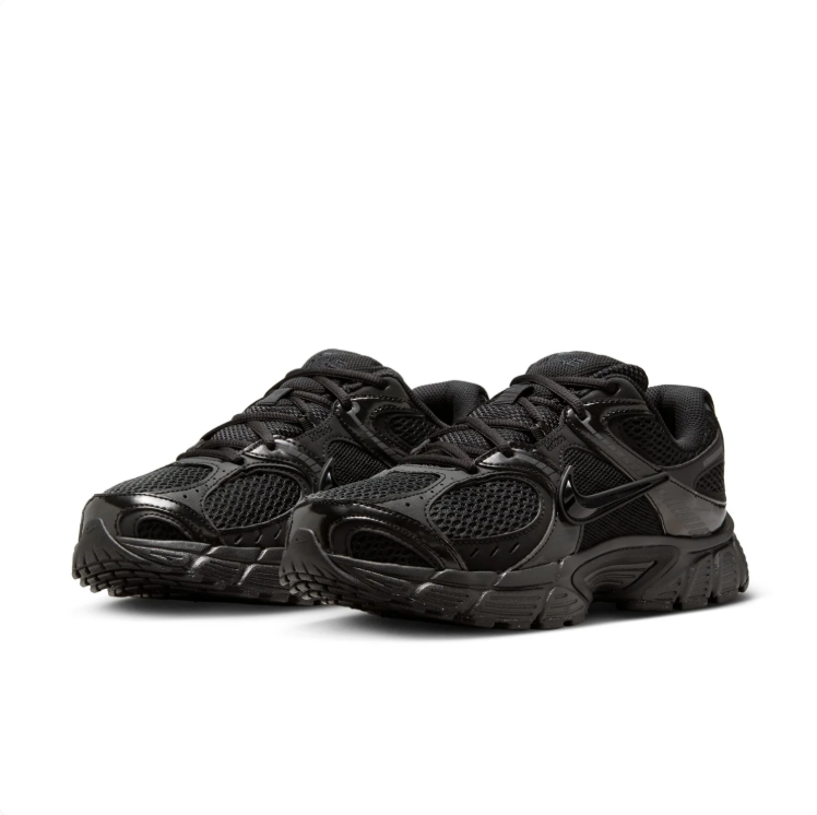 Nike All-Black Mesh Low-Top Sneakers with Chunky Sole