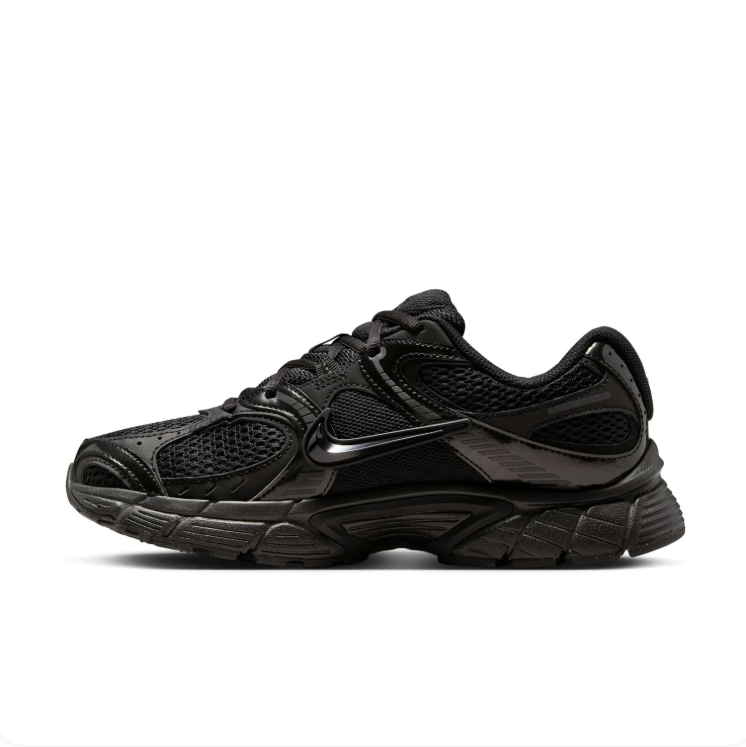 Nike All-Black Mesh Low-Top Sneakers with Chunky Sole