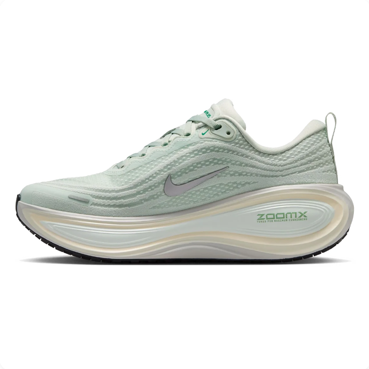 Nike Vomero Plus White & Mint Sneakers with Sculpted ZoomX Sole