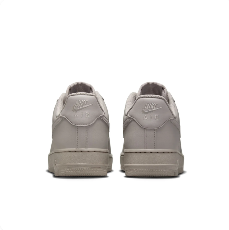 Nike Air Force 1 Light Taupe Low-Top Lace-Up Sneakers