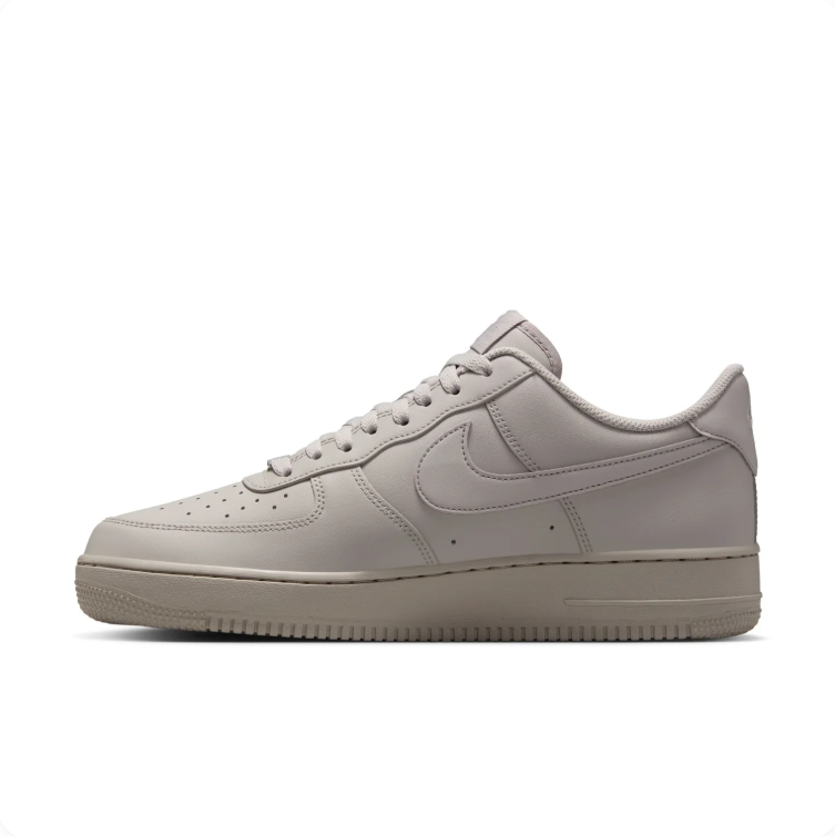 Nike Air Force 1 Light Taupe Low-Top Lace-Up Sneakers