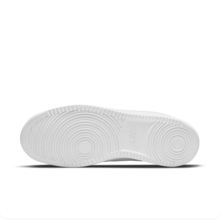 Nike All-White Low-Top Lace-Up Court Sneakers