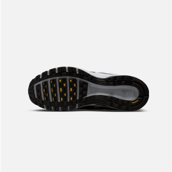 Nike Gray & Black Low-Top Sneakers with Yellow Accents