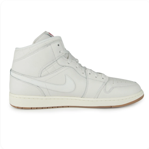 Air Jordan Off-White High-Top Sneakers with Gum-Colored Outsole