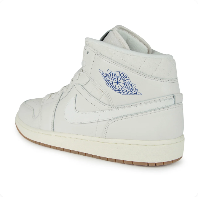 Air Jordan Off-White High-Top Sneakers with Gum-Colored Outsole